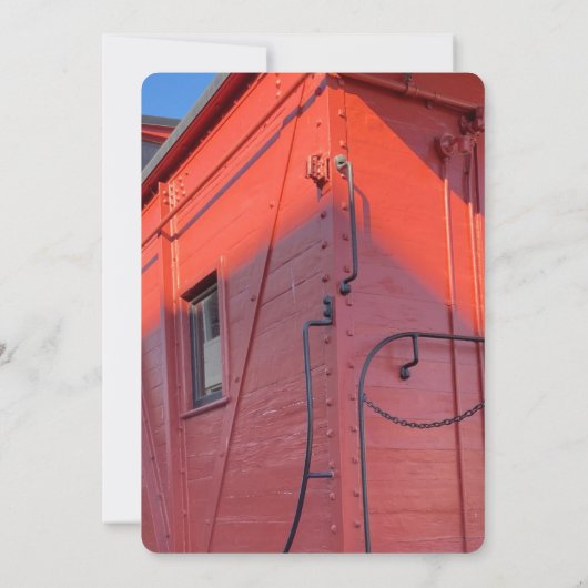 Invitation Wagon de queue rouge (Dos)