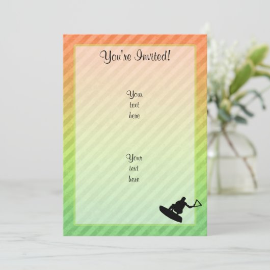 Invitation Wakeboard (Debout devant)