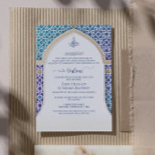Invitation Walima - Turquoise & Turquoise