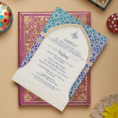 Invitation Walima - Turquoise & Turquoise
