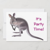 Invitation Wallaby Party (Devant)