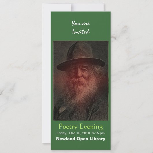 Invitation Walt Whitman (Devant)