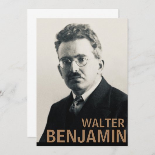 Invitation Walter Benjamin (Devant / Derrière)