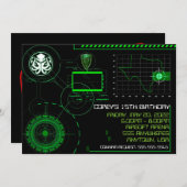 Invitation War Military Airsoft 5x7 (Devant / Derrière)