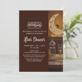 Invitation Warm Lantern Table Setting Ramadan Iftar Dinner (Debout devant)