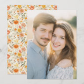 Invitation Warm Light Blue Romantic Photo (Devant / Derrière)