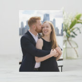 Invitation Warm Navy Affectionate Photo (Debout devant)