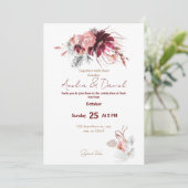 Invitation Warm Octiber Wedding (Debout devant)
