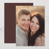 Invitation Warm Romantic Photo (Devant / Derrière)