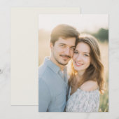 Invitation Warm Romantic Photo (Devant / Derrière)