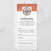 Invitation Warm Sunset Church Connection Card (Dos)