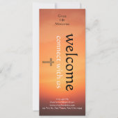 Invitation Warm Sunset Church Connection Card (Devant)