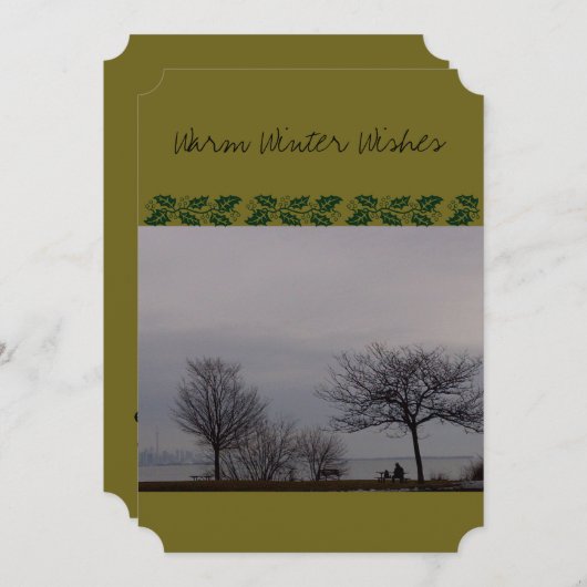 Invitation Warm Winter Wives (avec chien) par RoseWrites (Devant / Derrière)