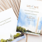 Invitation Washington DC Monument Wedding Enregistrer la cart