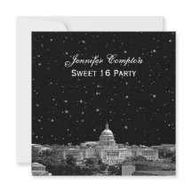 Washington DC Skyline Etch Starry do-it-yourself S