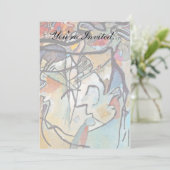 Invitation Wassily Kandinsky - Composition Cinq Art Abstrait (Debout devant)