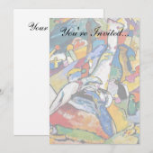 Invitation Wassily Kandinsky - Composition II Art Abstrait (Devant / Derrière)