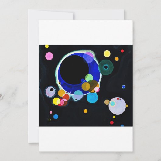 Invitation Wassily Kandinsky - Plusieurs cercles (Devant)