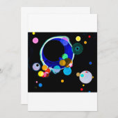 Invitation Wassily Kandinsky - Plusieurs cercles (Devant / Derrière)