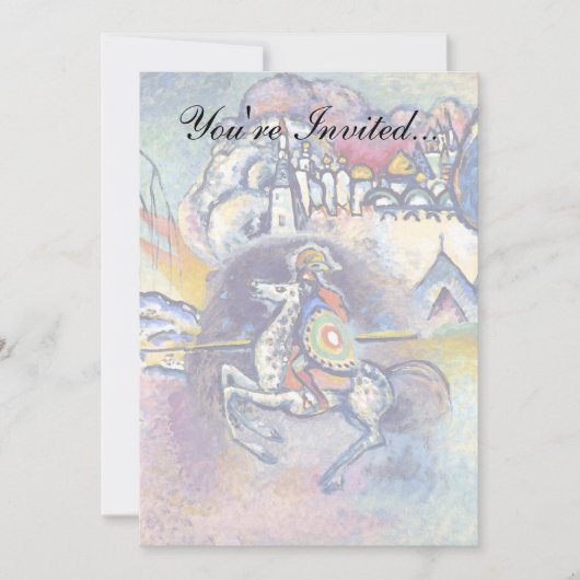 Invitation Wassily Kandinsky - Saint George et les cavaliers (Devant)