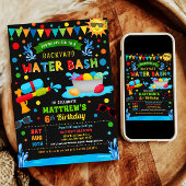 Invitation Water Bash Summer Boy Fête d'anniversaire