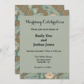 Invitation Water Lys Lily Art Nouveau Nature (Devant / Derrière)