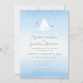 Invitation Water Meets Sky Watercolor Rehearsal Dinner (Devant)