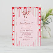 Invitation Watercolor a little sweet heart is on the way Baby (Debout devant)