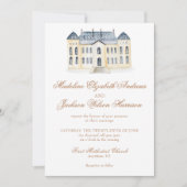 Invitation Watercolor Anglais Manor Mariage (Devant)