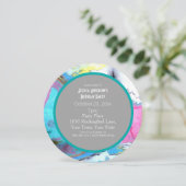 Invitation Watercolor Art Paint Anniversaire (Debout devant)