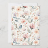 Invitation Watercolor Baby Girl Sip and See (Dos)