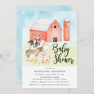Invitation Watercolor   Baby Shower