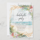 Invitation Watercolor Beach Bachelorte Party (Devant)