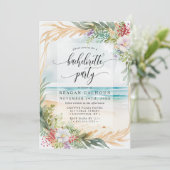 Invitation Watercolor Beach Bachelorte Party (Debout devant)