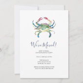 Invitation Watercolor Beach House Party (Devant)
