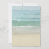 Invitation Watercolor Beach Wedding et Starfish (Dos)