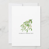 Invitation Watercolor Berry Branches Noël (Dos)