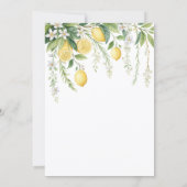 Invitation  Watercolor Blooming Lemons Bridal Shower  (Dos)