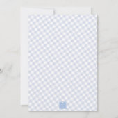 Invitation Watercolor Blue Stork Monogram Crest Baby Shower (Dos)