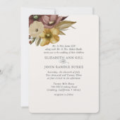 Invitation Watercolor Boho Neutral Wedding (Devant)
