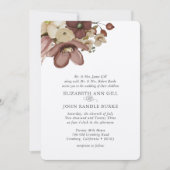 Invitation Watercolor Boho Rose & Neutral Wedding (Devant)
