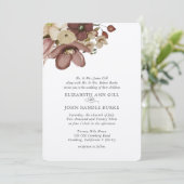 Invitation Watercolor Boho Rose & Neutral Wedding (Debout devant)