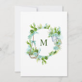 Invitation Watercolor Cactus Eucalyptus Graduation Party (Dos)