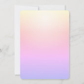 Invitation Watercolor Castle Princess Ombre Anniversaire (Dos)