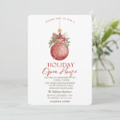 Invitation Watercolor Christmas Ball Holiday (Debout devant)