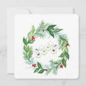 Invitation Watercolor Christmas MAHJONG Holiday Party (Dos)