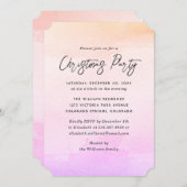 Invitation Watercolor Christmas Party (Devant / Derrière)