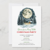 Invitation Watercolor Classic Holiday Scene Christmas Invite (Devant)
