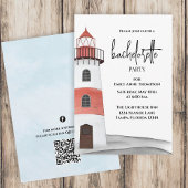 Invitation Watercolor Coastal Bachelorette Party Custom