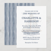 Invitation Watercolor Coastal Seascape Wedding (Devant / Derrière)